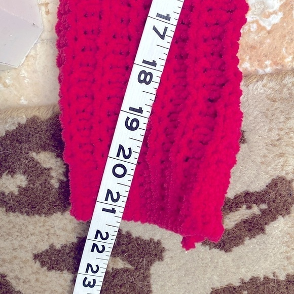 A & F Cropped Airy open knit Sweater Womens M 1/4 zip back chenille Pink Barbie - Picture 9 of 9